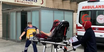 Bayramda sıkılan mermi hastanelik etti