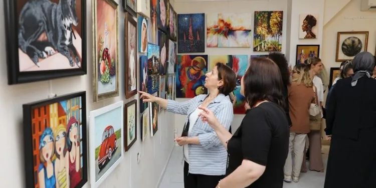 Mudanya’da ebru sergisi açıldı