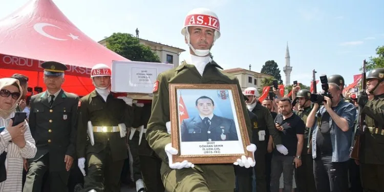 Kuzey Irak şehidi Ordu’da son yolculuğuna uğurlandı