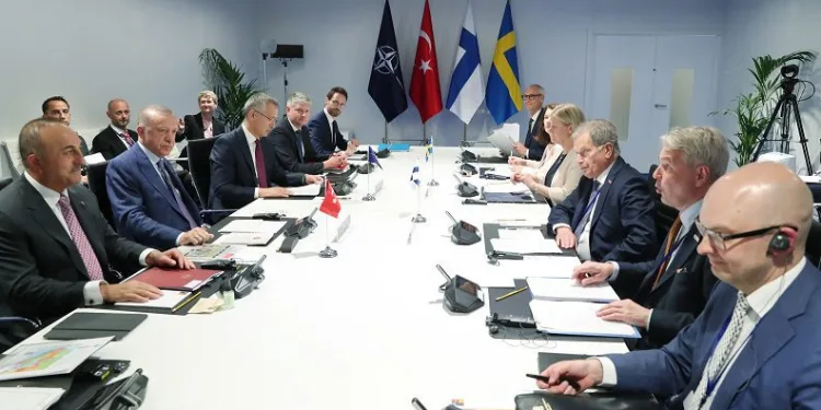 Türkiye-İsveç-Finlandiya-NATO görüşmesi başladı