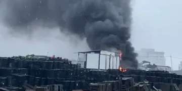 İşçilerin konteynerinde yangın! Ölümden döndüler
