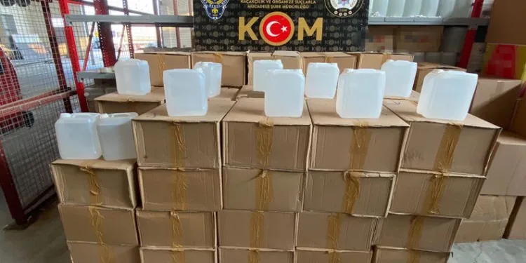 Adana’da 400 litre sahte içki ele geçirildi