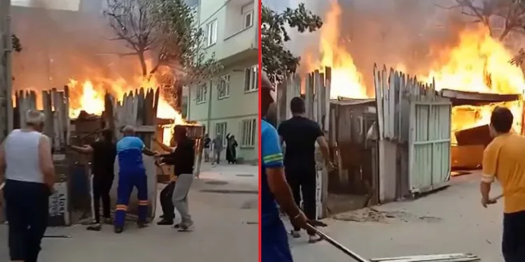 Bursa’da yürekleri ağza getiren yangın