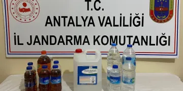Antalya’da kaçak alkol operasyonu