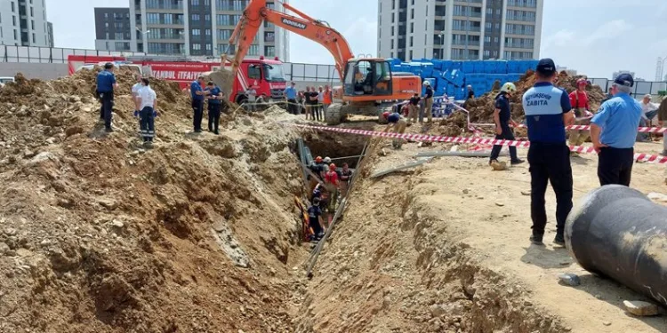 İnşaat alanındaki göçükte 1 işçi öldü