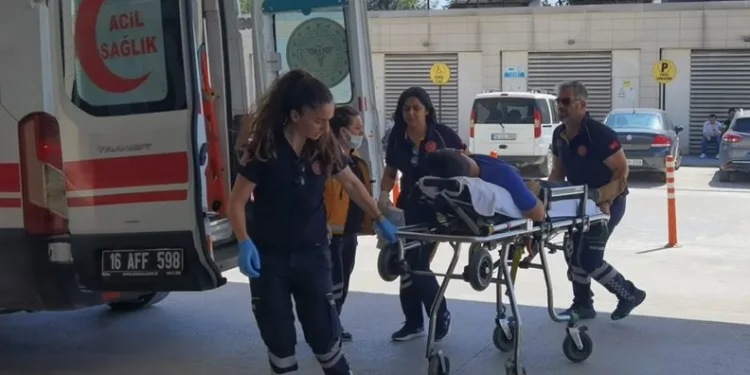 Bursa’da akımına kapılan işçi yaralandı