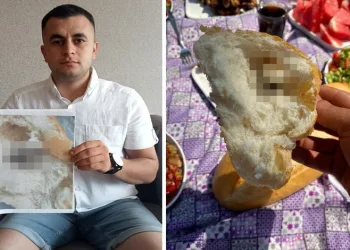 Ekmeğin içinden fare ölüsü çıktı