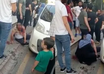 Markette taciz iddiasına darp girişimi