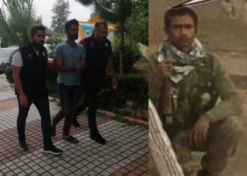 Silahla poz veren terörist serbest kaldı