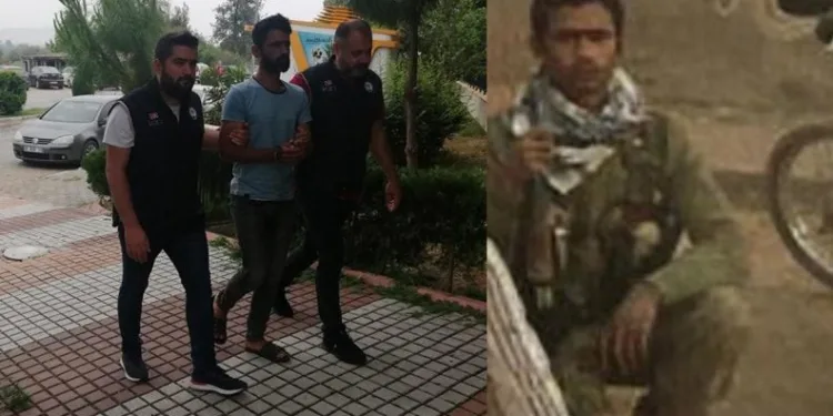 Silahla poz veren terörist serbest kaldı