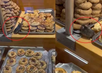 Zincir markette tepki çeken görüntü!