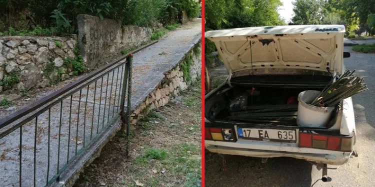 Bursa’da demir hırsızları suçüstü yakalandı