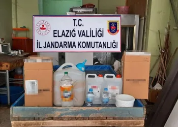 Elazığ’da sahte alkol operasyonu