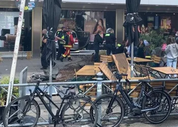 Almanya’da bir araç kalabalığa daldı
