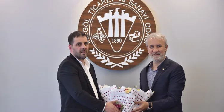 İnegölspor İTSO Başkanı Yavuz Uğurdağ’ı ziyaret etti