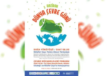 Dünya Çevre Günü’nde Nilüfer çayı yürüyüşü