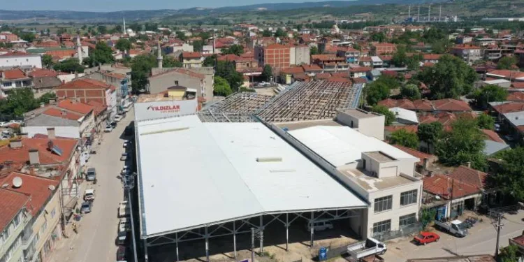 Yenişehir pazar alanında çalışma hızlandı