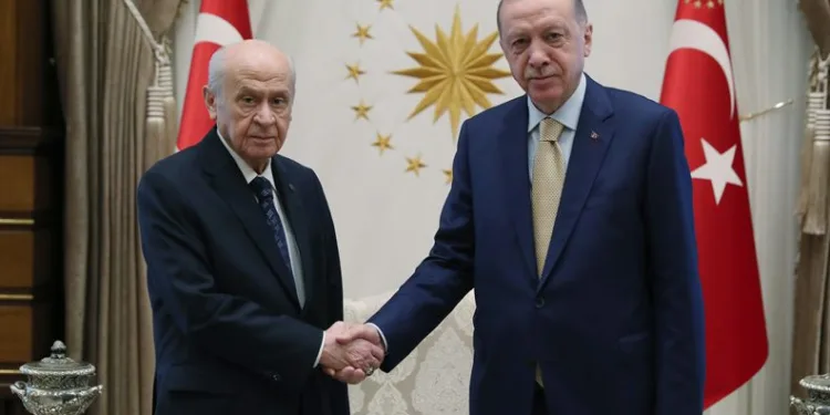 Cumhurbaşkanı Erdoğan, Bahçeli ile görüştü