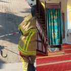 Bursa'da camiye yılan girdi