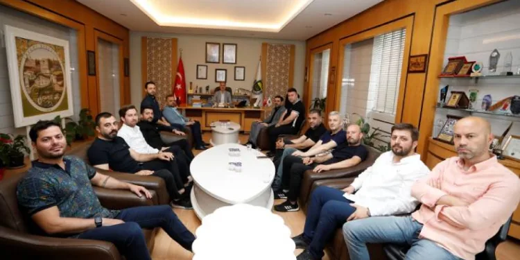 Başkan Taban İnsegölspor yönetimini ağırladı