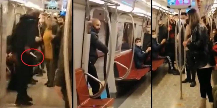 Kadıköy metrosundaki bıçaklı saldırgana tahliye