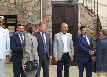 Bursa Mudanya’da protokol üyeleri bayramlaştı