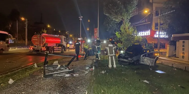 Bursa’da korkutan kaza