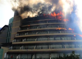 Marmaris’te yangın uygulama oteline sıçradı