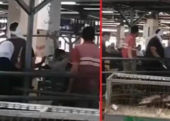 Bursa’da kurban pazarında kasaplar birbirine girdi