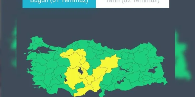 AFAD’dan kuvvetli yağış uyarısı