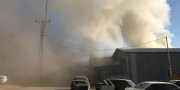 Konya’da silah fabrikasında yangın