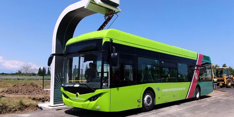 Türkiye’nin ilk hızlı şarj özelliğine sahip elektrikli otobüsleri Samsun’da