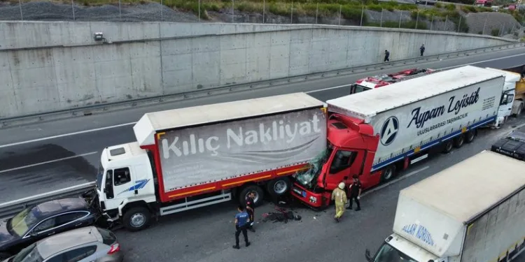 TEM Otoyolu’nda zincirleme kaza