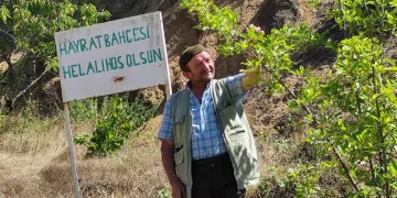 Bursa’da bu bahçeden meyve koparmak serbest