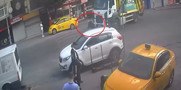 Çöp kamyonu yaşlı adamı ezdi