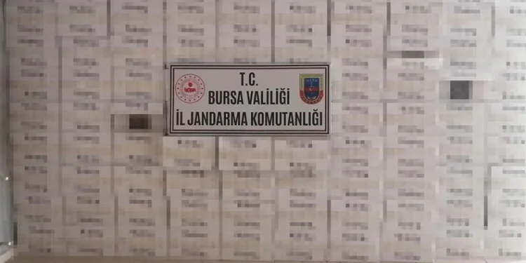 Bursa’da yarım tonluk kaçak sigara operasyonu