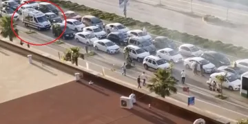 Ambulansa yol vermeyen sürücüye trafikten men