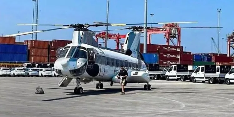 Yangın helikopterleri Gemlik’e indi