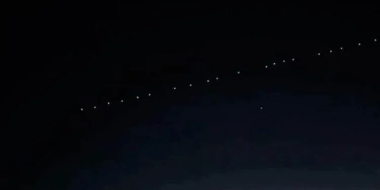Starlink uyduları Bursa semalarında görüldü
