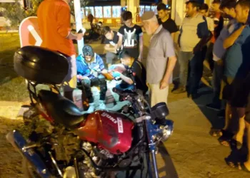Bursa’da motosiklet yayaya çarptı