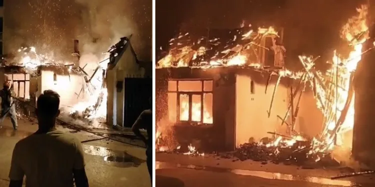 Bursa’da kullanılmayan müstakil evde yangın