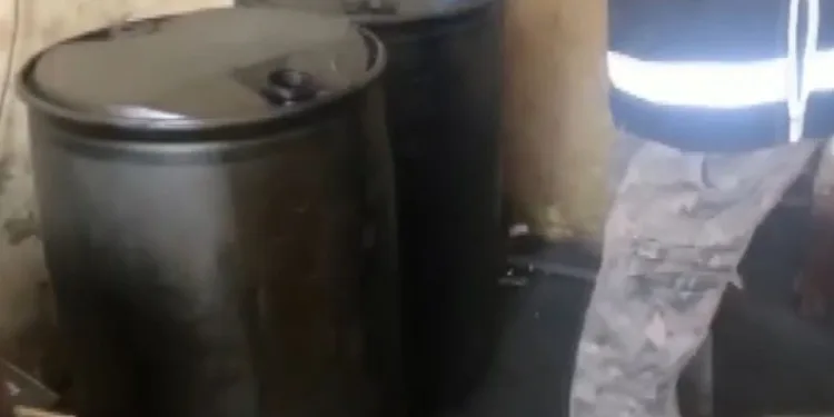 Gaziantep’te bin 550 litre kaçak akaryakıt ele geçirildi