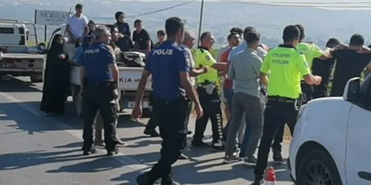 Aracı trafikten men edilince ortalık karıştı