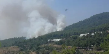 Mersin Anamur’da orman yangını