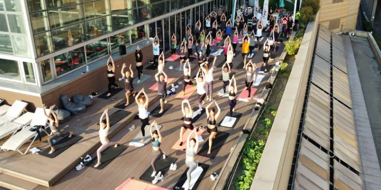 Mars Athletic Yoga Festivali’ne 500 kişi katıldı