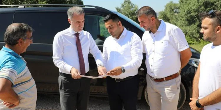 İnegöl’ün arazi yollarına kalıcı çözüm