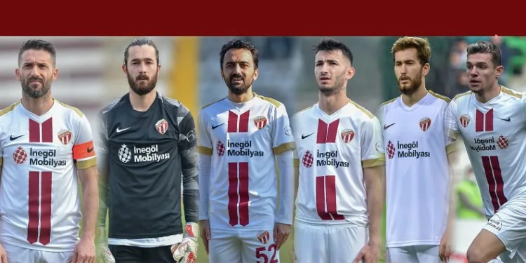 İnegölspor sözleşmeleri sona eren 6 futbolcuyla yollarını ayırdı