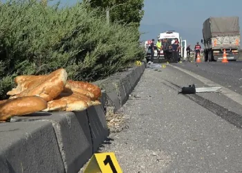 Fırından aldığı ekmekleri evine ulaştıramadı