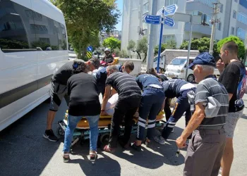 Bursa’da kavşaktaki kazada faciadan dönüldü