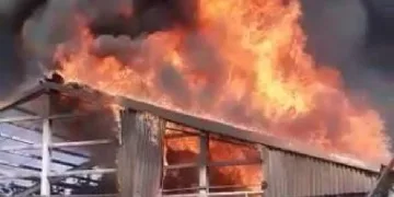 Ankara toptancı halinde yangın